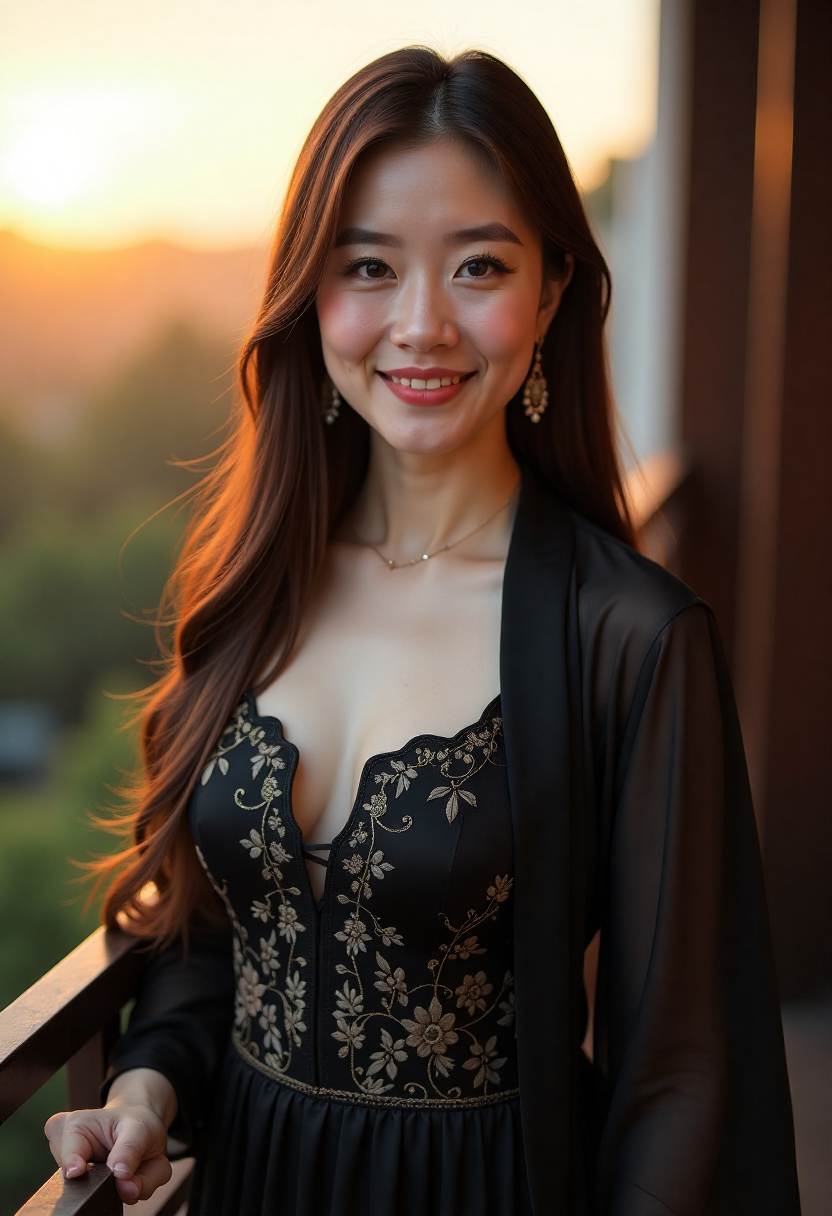 夜色中的宫廷长廊